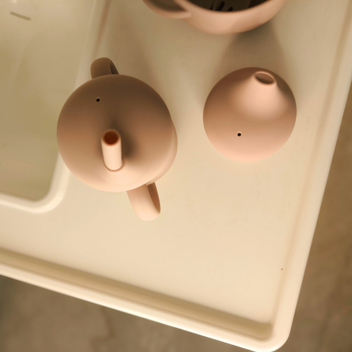 Silicone Training Cup + Straw
