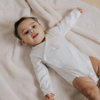 Organic Cotton Kimono Romper - Bunny Bloom