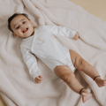 Organic Cotton Kimono Romper - Bunny Bloom