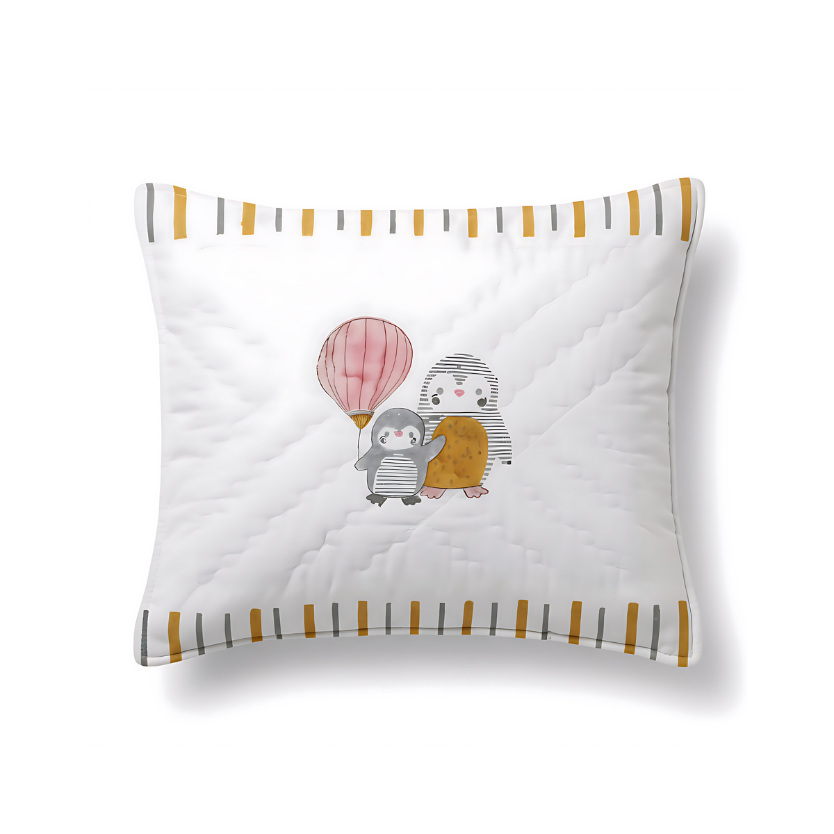 3-Pc Pillow & Bolster Set - Penguin Party