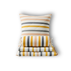 Mulmul 5-Pc Cot Bedding Set (Dohar) - Soft Rainbow