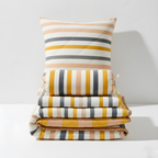 Mulmul 5-Pc Cot Bedding Set (Quilt) - Soft Rainbow