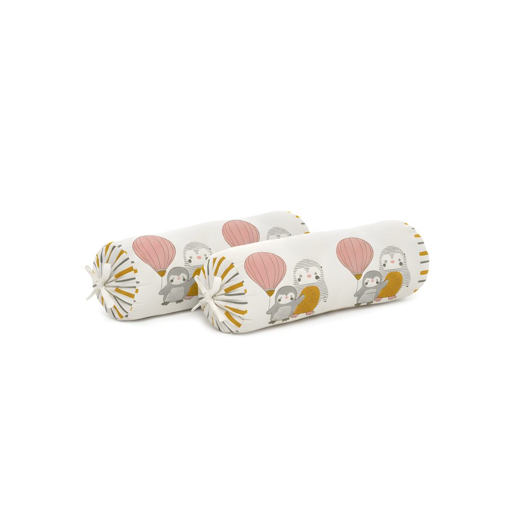 Mulmul 5-Pc Cot Bedding Set (Quilt) - Penguin Party