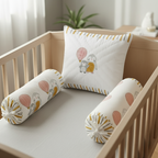 Mulmul 5-Pc Cot Bedding Set (Dohar) - Penguin Party