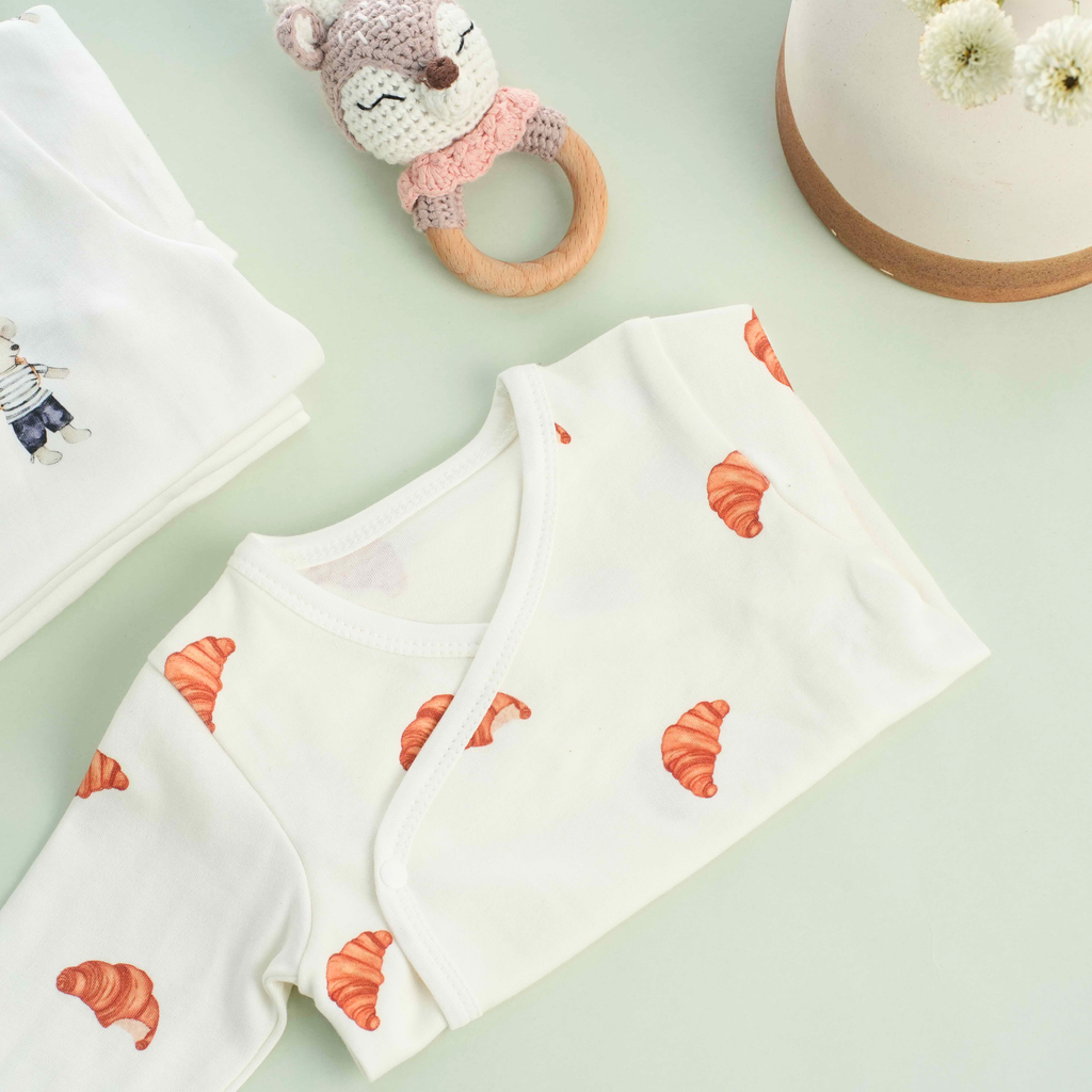 Organic Cotton Kimono Romper (Pack of 2)