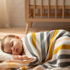 Mulmul 5-Pc Cot Bedding Set (Dohar) - Soft Rainbow