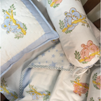 Mulmul 5-Pc Cot Bedding Set (Dohar) - Koala