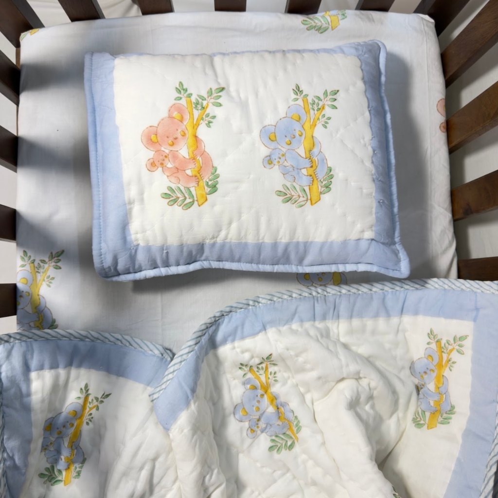 3-Pc Pillow & Bolster Set - Koala