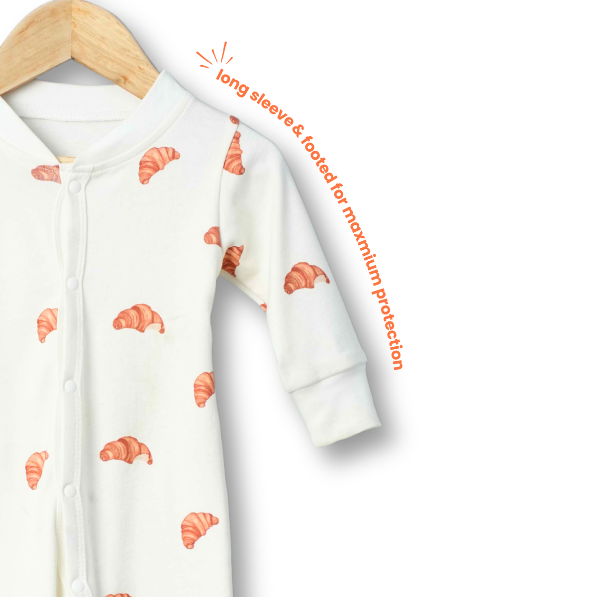 Organic Cotton Footed Onesie (Pack of 2)