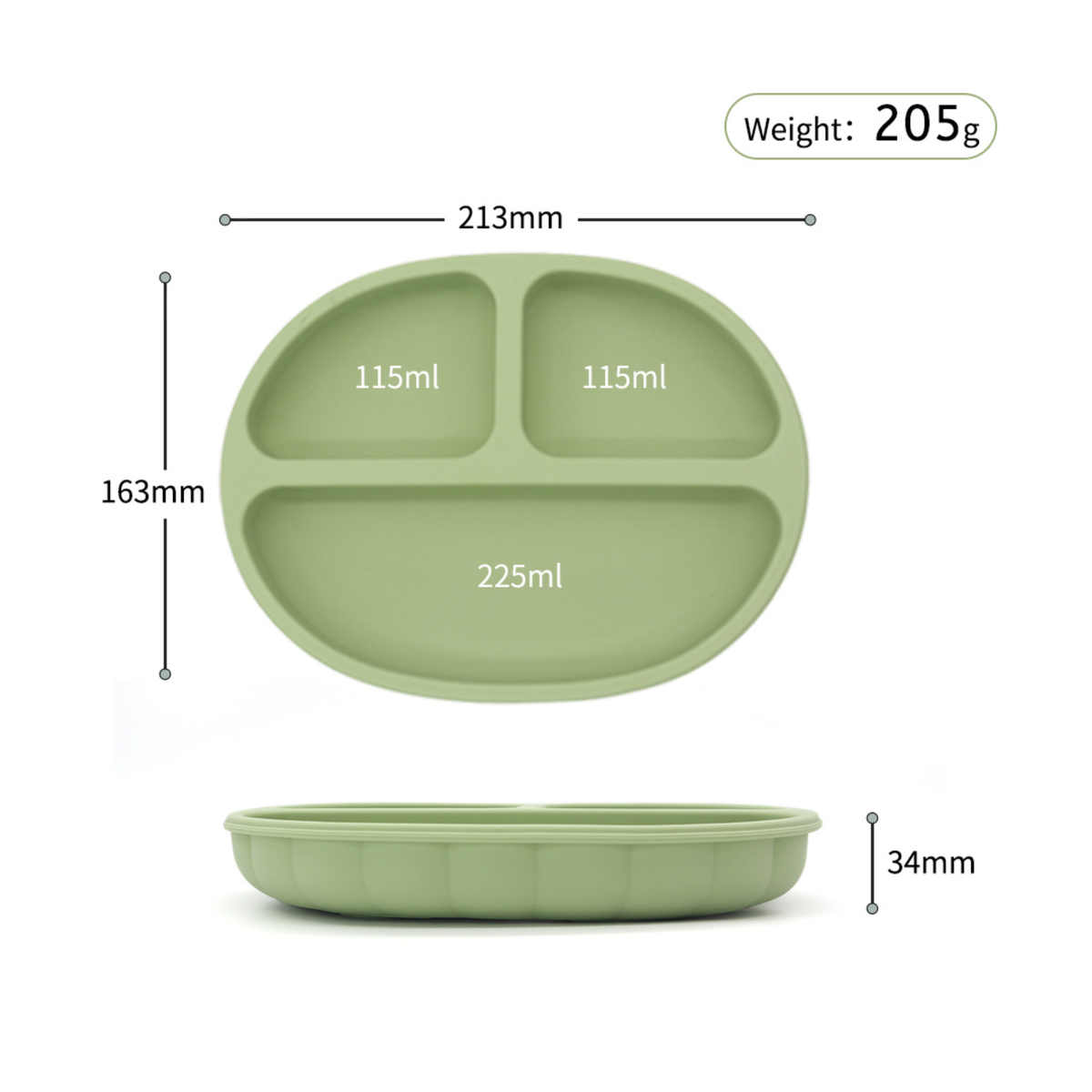Silicone Grid Plate + Lid