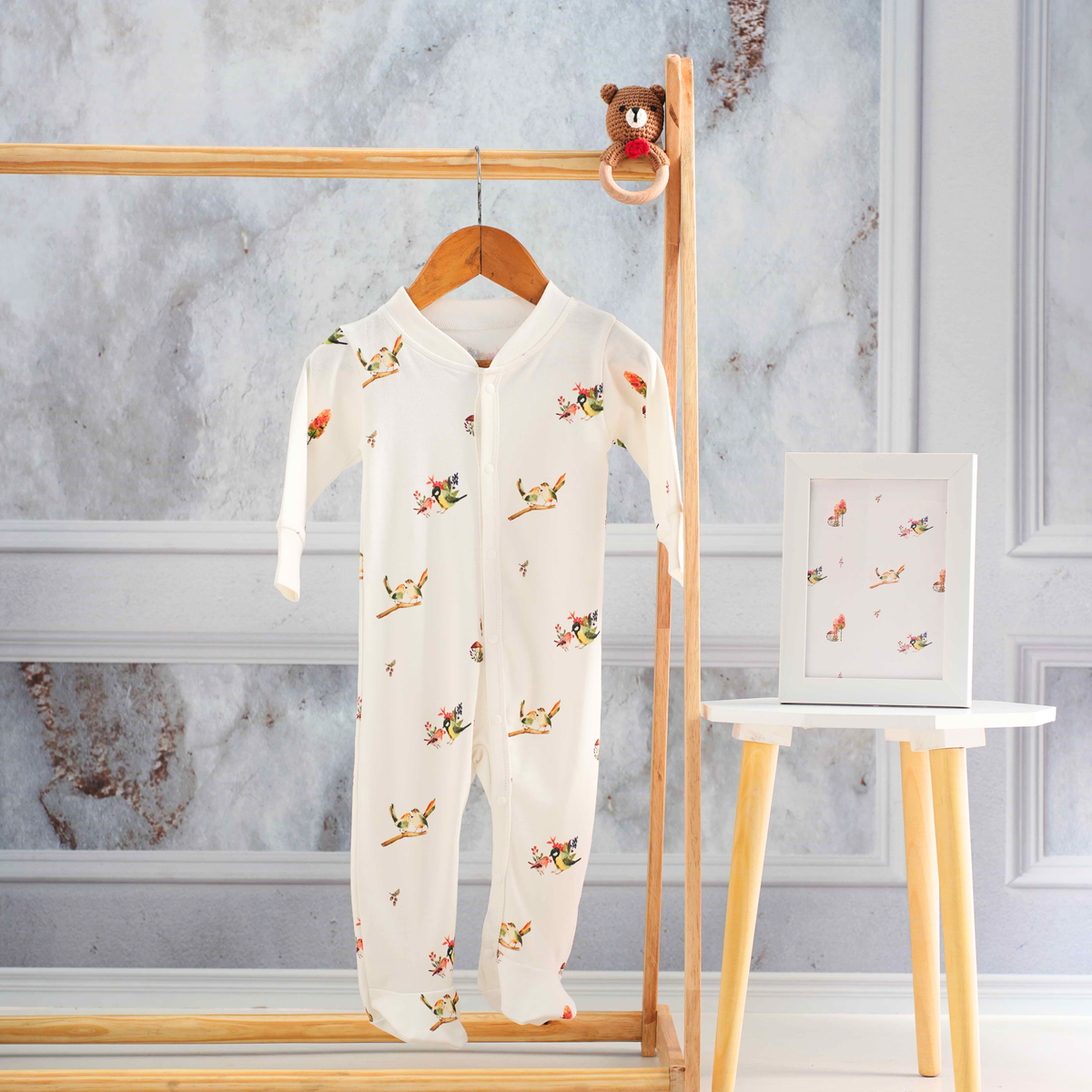 Organic Cotton Footed Onesie (Pack of 2)