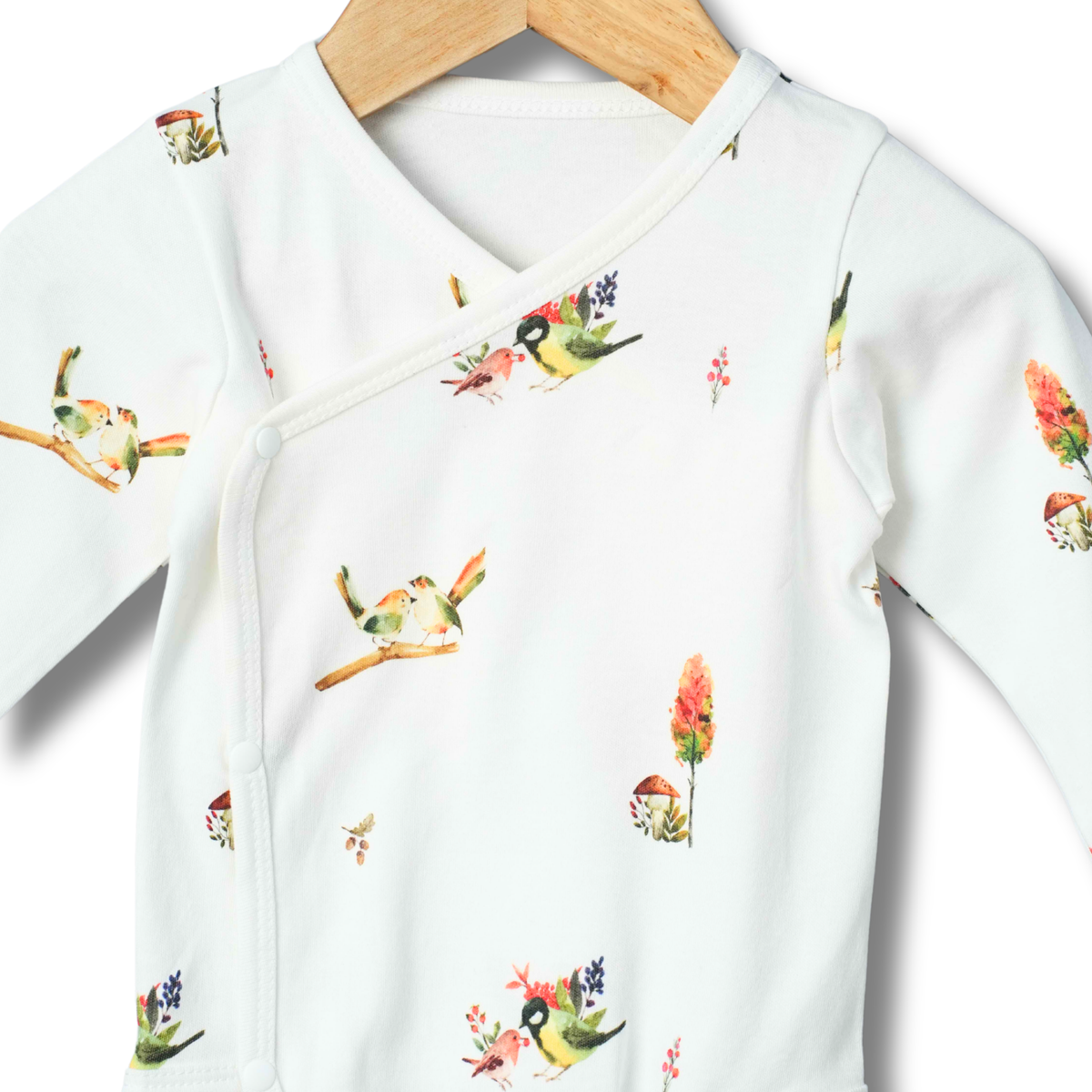 Organic Cotton Kimono Romper - Nature's Melody