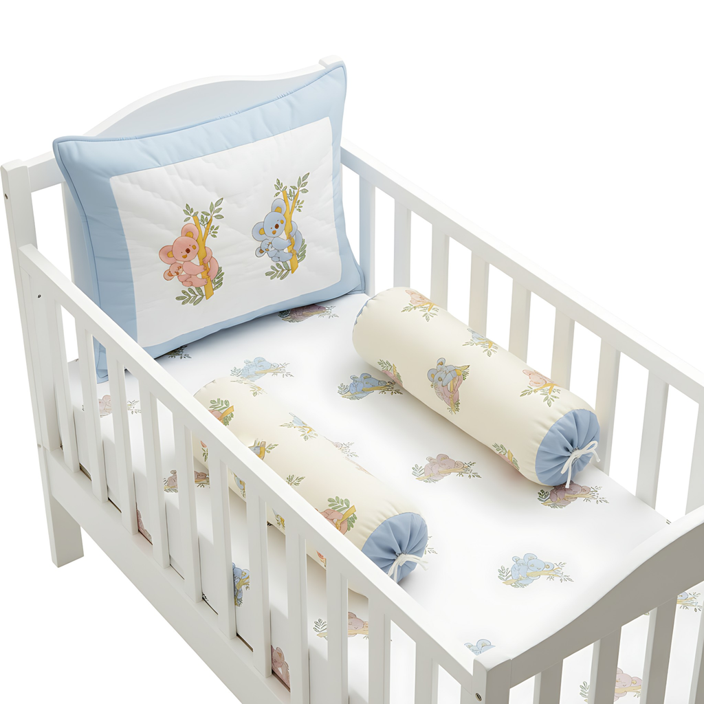 Organic Cotton 4-Pc Mini Cot Set - Koala