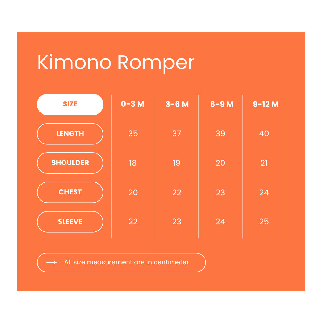 Organic Cotton Kimono Romper - Bunny Bloom