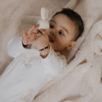 Organic Cotton Kimono Romper - Bunny Bloom