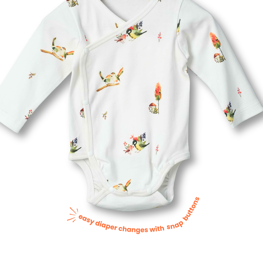 Organic Cotton Kimono Romper (Pack of 2)