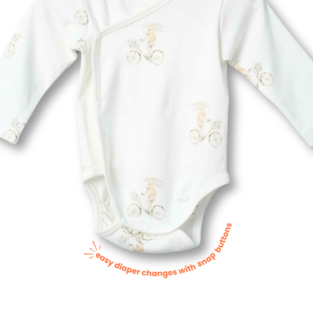 Organic Cotton Kimono Romper (Pack of 2)