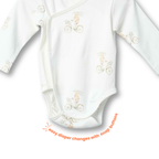 Organic Cotton Kimono Romper - Bunny Bloom