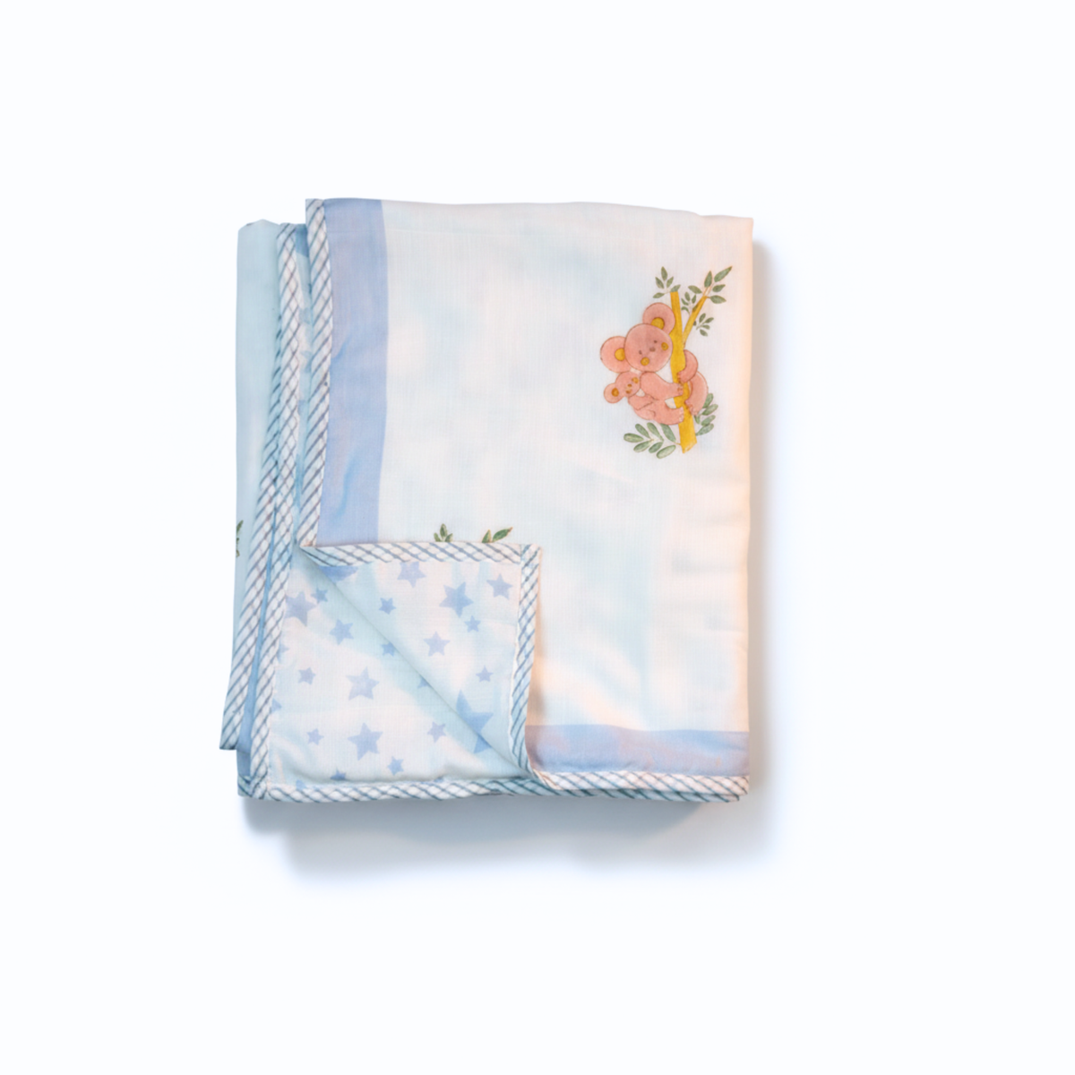 Mulmul 5-Pc Cot Bedding Set (Dohar) - Koala