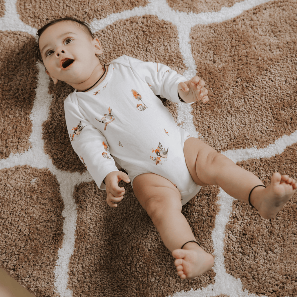 Organic Cotton Long Sleeve Bodysuit - Nature's Melody