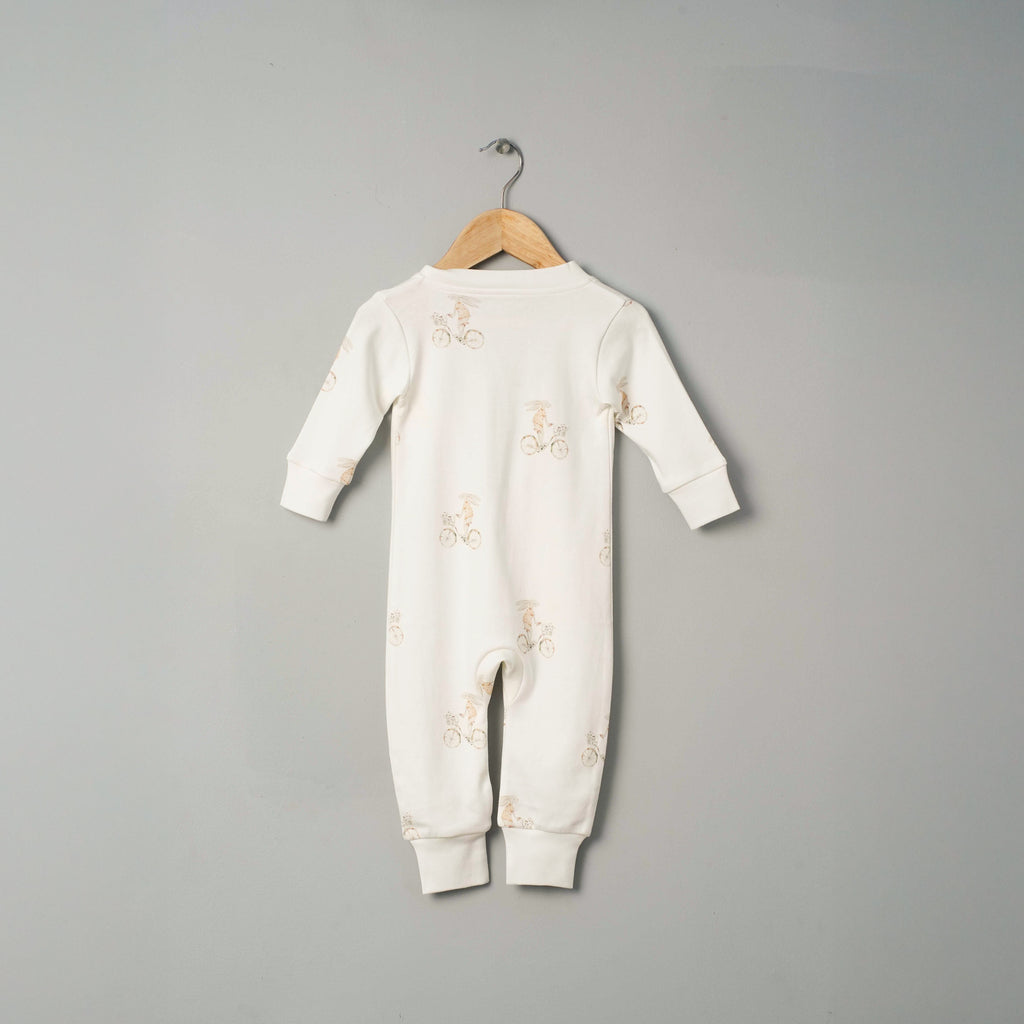 Organic Cotton Classic Romper - Bunny Bloom
