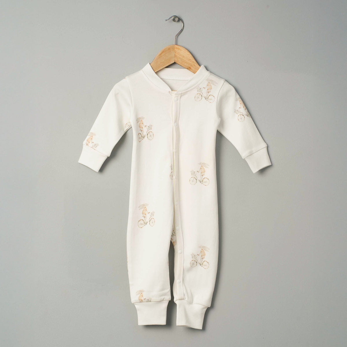 Organic Cotton Classic Romper - Bunny Bloom