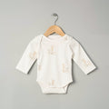 Organic Cotton Long Sleeve Bodysuit - Bunny Bloom
