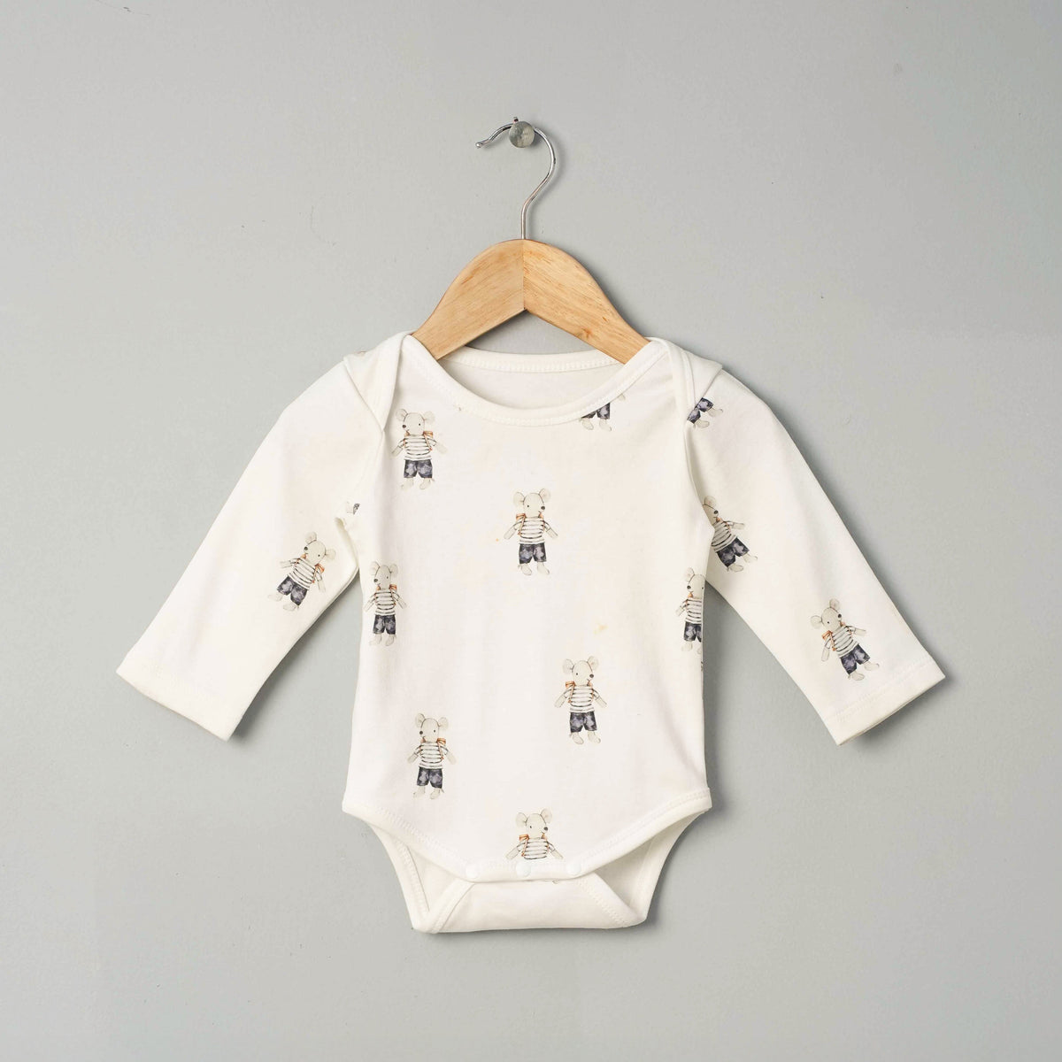 Organic Cotton Long Sleeve Bodysuit - Ratatouille