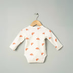 Organic Cotton Kimono Romper - Croissant Candy