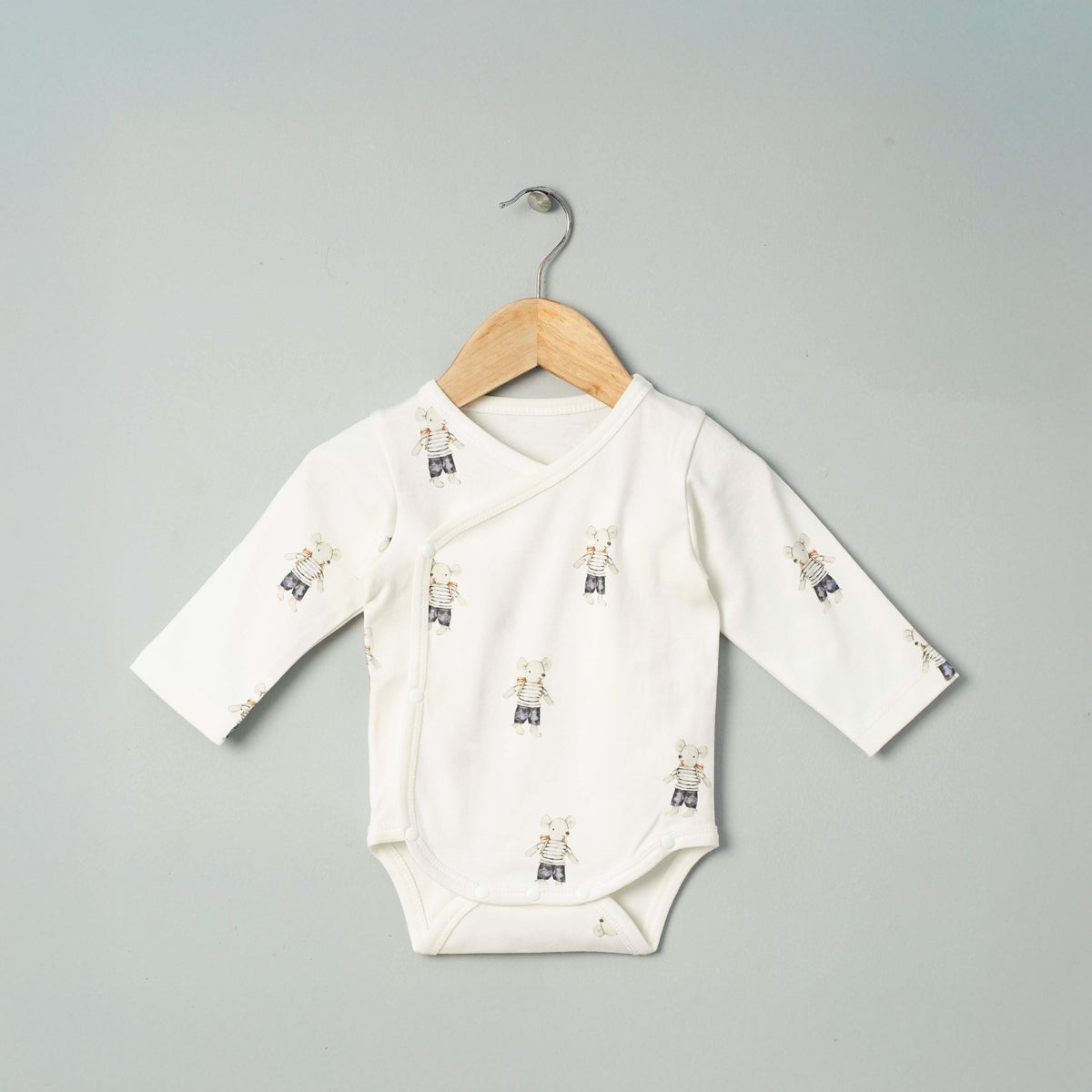 Organic Cotton Kimono Romper - Ratatouille