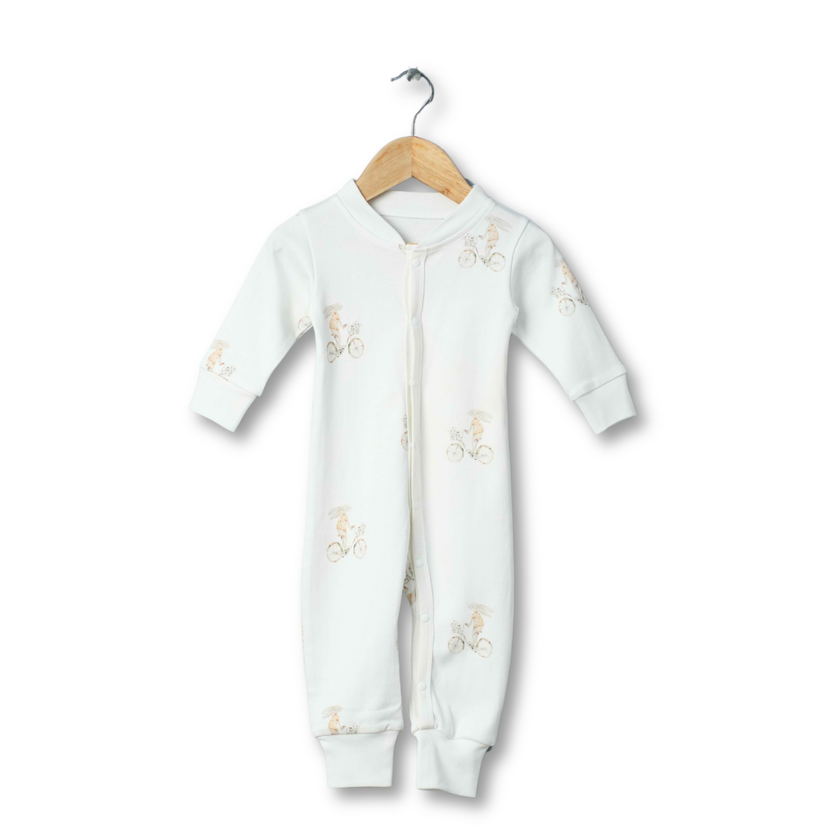 Organic Cotton Classic Romper - Bunny Bloom